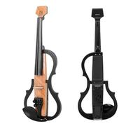 Violin Electric Violin 4/4 Carbon Fiber Silent Smart Technology Advanced Wood Grain Professional Electric Violin Shoulder Headphones