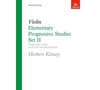 Violin: Elementary Progressive Studies, Set 2 by Herbert Kinsey (1989) Sheet music