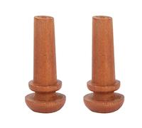 Violin Endpin, 2Pcs Wood Violin Tail Plug, Brown without Fish Eyes, for Violin, Professional Use, Practice, Stage Performance, Music Lessons, Home Practice, Studio Recording