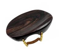 Violin Fiddle Accessories Kit 1pcs 4/4 Violin Chinrest Installed Clamp Fiddle Chin Rest With Screw Rosewood/Ebony Wood(Ebony 1)