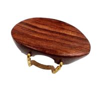 Violin Fiddle Accessories Kit 1pcs 4/4 Violin Chinrest Installed Clamp Fiddle Chin Rest With Screw Rosewood/Ebony Wood(Rosewood)