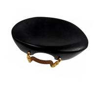 Violin Fiddle Accessories Kit 1pcs 4/4 Violin Chinrest Installed Clamp Fiddle Chin Rest With Screw Rosewood/Ebony Wood(Ebony 2)
