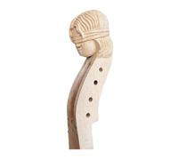 Violin Fiddle Accessories Kit 4/4 Violin Hand-carved Headstock Natural Hard Maple Animal Carving(4 string Y)