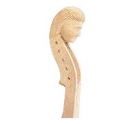 Violin Fiddle Accessories Kit 4/4 Violin Hand-carved Headstock Natural Hard Maple Animal Carving(5 string n)