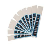 Violin Fingerboard Sticker, 1/8 Violin Finger Guide Stickers Easy To Carry Learn Violin for Beginners, Finger Position Marker Practice Indicator Silencer Music Accessories (BC03 1/8 Blue Edge)