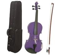 Violin for Beginners 1/2 Acoustic Violin Purple With Violin Bow Bridge Strap Case Suitable For Beginners
