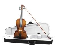 Violin for Beginners 4/4 3/4 1/4 Violin Acoustic Solid Wood Natural Color Bright Color Violin Basswood Violin Set With Bow And Case(SET1,3/4)