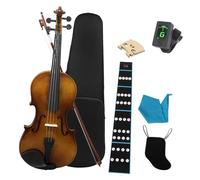Violin for Beginners 4/4 3/4 1/4 Violin Acoustic Solid Wood Natural Color Bright Color Violin Basswood Violin Set With Bow And Case(SET2,3/4)