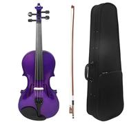 Violin for Beginners 4/4 Colorful Violin Solid Wood Violin Set With Case Accessories Professional Stringed Instruments Violin For Practice(SET1)