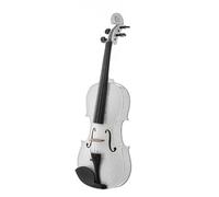 Violin for Beginners 4/4 Pure White Acoustic Violin With Flower Pattern Beautiful And Comfortable Suitable For Violinists To Perform