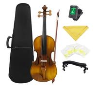Violin for Beginners 4/4 Violin Spruce Panel Tiger Stripe Ebony Fingerboard Violin With Bow Strings Violin Parts & Accessories(Set 1)