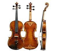 Violin for Beginners Handcarved Violin Classic Design For Collection 4/4 Size Solid Spruce Maple Back With Ebony Fittings