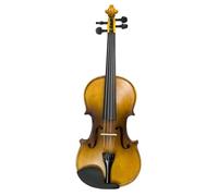 Violin for Beginners Handmade Solidwood Fiddle Kit 4/4 Size Acoustic Violin W/Brazilwood Bow & Bridge & Triangle Carry Strap Case