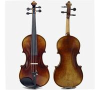 Violin for Beginners Old White Pine Panel Violin Hand-painted Pattern Violin 4/4 3/4 1/2 1/4 Size(4/4)