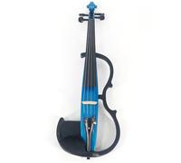 Violin for Beginners Professional Solid Wood Electronic Violin With Connecting Cable And Headphones Blue Suitable For Violin Performance