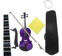 Violin for Beginners Purple Violin 4/4 Suitable Music Course Study With Practical Parts Violin Beginner Professiona(Set2)