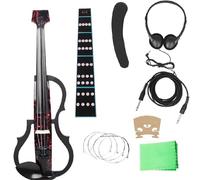 Violin for Beginners Rose Petals 4/4 Electro Acoustic Violin Intelligent Silent Electroacoustic Violin Earphones Connecting Fiddle Accessorie