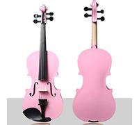 Violin for Beginners Students, Beginner adult violin child pink violin 44-81 violin beginner red musical instrument Violin For Beginners, Adults (Size : 4/4)