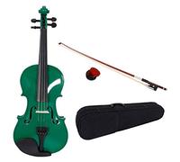Violin for Beginners Students, New 4/4 Acoustic Violin Case Bow Rosin Green - Violin Set for Kids Beginners Students Adults Violin For Beginners, Adults