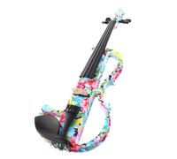 Violin for Beginners The Electric Violin's Solid Spruce Top With Multi-flower Pattern Is Beautifully Shaped For Beginners And Violin Players