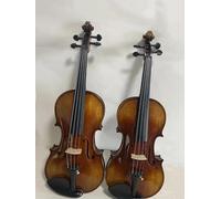 Violin for Beginners TWO VIOLINS 4/4 Size Flamed Maple Back Old Spruce Top Antique Style