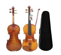 Violin for Beginners Violin Professional 4/4 3/4 1/2 Tiger Stripes Bright Acoustic Violin Beginner Music Lover Violin With Case Bow(3/4)