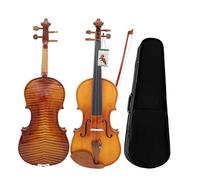 Violin for Beginners Violin Professional 4/4 3/4 1/2 Tiger Stripes Bright Acoustic Violin Beginner Music Lover Violin With Case Bow(1/2)