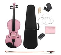 Violin for Beginners Violin Professional 4/4 Beginner Violin Pink With Case/bow/strings/tuner/mute/violin Bridge Set Accessories(Set)
