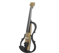Violin for Beginners Wood Grain 4/4 Electro Acoustic Violin Silent Earphones Connecting Fiddle Accessories