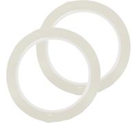 Violin Fretboard Tape 2Pcs White 3mm with Finger Position Labels, Free Cut Finger Guide Stickers for Beginners, Cello, Viola, Bass