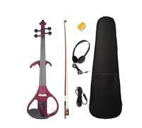 Violin Full Size 4/4 Solid Wood Mute Electric Violin Maple Body Fingerboard Pegs With Violin Accessories SET
