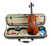 Violin Full Size Concert Handmade Violin Level Violino 4/4 Fiddle Maple Flamed Solid Violin Fiddle W/Case Bow Strings Whole Set