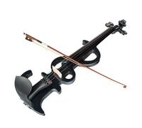 Violin Full Size Electric Violin Right Handed 4/4 Accessories W/Brazilwood Bow Bridge Audio Cable Case SET