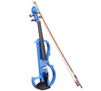 Violin Full Size Violin 4/4 Silent Solid Wood Electric With Bow Case For Beginners Students Fiddle KIT