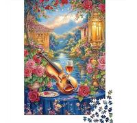 Violin Garden View 1000 Piece Jigsaw Puzzle Jigsaw Puzzle for Adults 1000pcs paper puzzle relaxing gift home decor 38x26cm/1000pcs