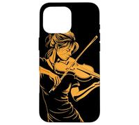 Violin Girl Graphic Folk Music for Girls Case for iPhone 16 Pro Max