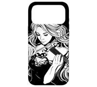 Violin Girl Sketch Fiddle String Instrument Case for iPhone 17 Pro Max