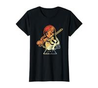 Violin Girl Sketch Vintage Fiddle for Girls T-Shirt