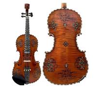 Violin Hand Made Fiddle 4strings 4/4 Violin Powerful Sound Fiddle For Adults Beginners