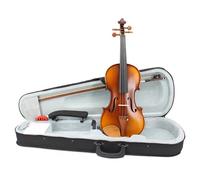 Violin Handcraft Stripes Single Back Plate Maple Acoustic Violin Parts With Full Set Accessories 4/4 3/4