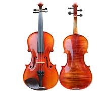 Violin Handcrafted Patterned Violin Solid Wood Ebony Accessories (Color : 3/4)