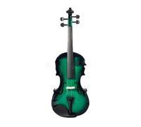Violin Handmade Full Size Maple Violin Basswood Top Beautiful Color Violin for Beginners(Green)