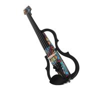 Violin Headless Electric Violin 4/4 Carbon Fiber Fiddle With Bow Carry Case Shoulder Rest Headphone Cable Violin