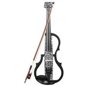 Violin Headless Electro-acoustic Violin Carbon Fiber Silent Violin Adult Professional-grade Electronic Violin(A)