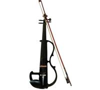 Violin Instruments Electronic Violin With Silent Practice Mode And Maple Wood Soundbox Supports Wireless Connection(4 4-6.5mm White Set)
