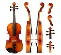 Violin Instruments Full Size Solid Wood Violin Set Suitable For Adult Beginners Featuring Grain Violins