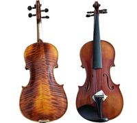 Violin Instruments Handmade Violin Made Of Solid Wood Dark Brown Color Suitable For Beginners And Professionals Comes With A Wooden Bow(Size 4 4)