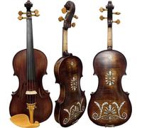 Violin Instruments Professionally Handcrafted Ebony Violin Fittings Producing A Resonant Tone Comes With A Case(4)