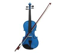 Violin Instruments Solid maple body with a glossy blue finish suitable for practicing and playing beginner violins