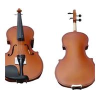 Violin Instruments Solid Wood Violin For Adult Beginners Includes A Triangular Case(Matte - Vintage Color 4/4)